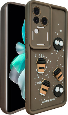 KartV Back Cover for Vivo V30 Pro 5G(Brown, Camera Bump Protector, Pack of: 1)