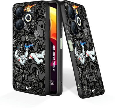 printwhiz Back Cover for Infinix Smart 8 Hd, Tecno Spark GO 2024, Tecno Spark 20C, Tecno Pop 8(Black)