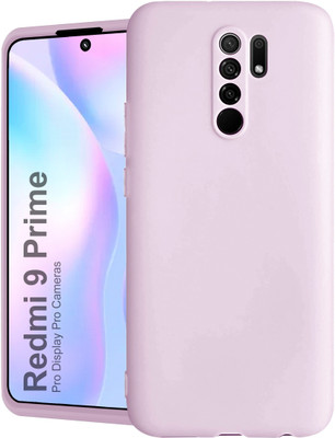 Coverskart Liquid Silicone Back Cover for Redmi 9 Prime, Silky-Soft Touch Full Body Protection Shockproof Case(Purple, Camera Bump Protector, Silicon, Pack of: 1)
