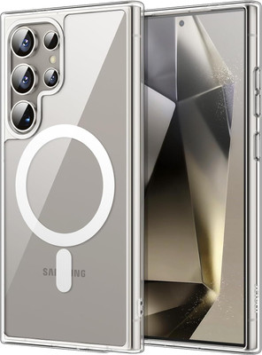 Digilett Back Cover for Samsung Galaxy S24 Ultra(Transparent, Magnetic Case, Silicon, Pack of: 1)