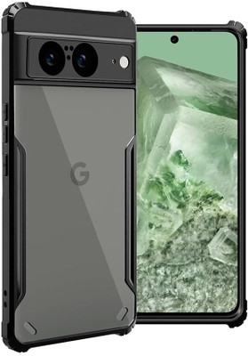 TRIESTER Back Cover for Google Pixel 8(Black, Camera Bump Protector, Pack of: 1)