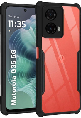 RCHJV Back Cover for MOTOROLA g35 5G(Black, Shock Proof, Pack of: 1)