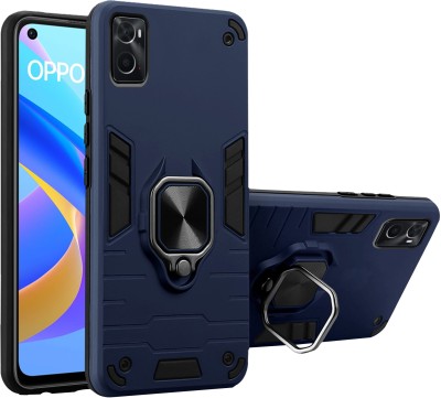 SMARTPOCKET Back Cover for Oppo A76, A96, K10(Blue, Rugged Armor, Pack of: 1)