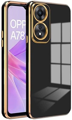 Seetu Back Cover for Oppo A78 5G(Black, Grip Case, Silicon, Pack of: 1)