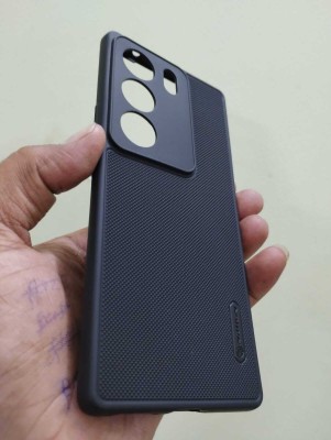 Rugraj Back Cover for vivo V29 Pro 5G(Black, Grip Case, Silicon, Pack of: 1)