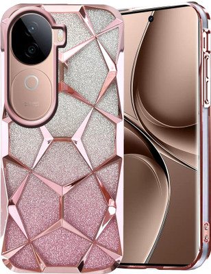 TRIESTER ENTERPRISES Back Cover for Diamond Glitter VIVO V40E(Pink, 3D Case, Silicon, Pack of: 1)