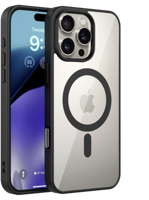 GLOBAL NOMAD Back Cover for Apple iPhone 16 Pro(Black, Magsafe, Pack of: 1)