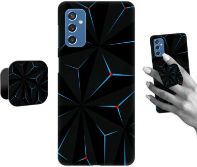iCopertina Back Cover for Samsung Galaxy M52 5G(Black, Blue, Cases with Holder, Pack of: 1)