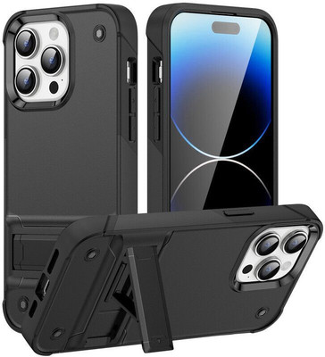 Cover Alive Back Cover for Apple iPhone 15 Pro Max(Black, Shock Proof, Pack of: 1)