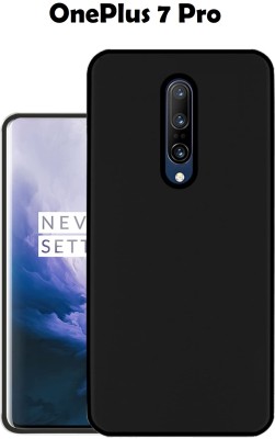 caseunik Back Cover for OnePlus 7 Pro(Black, Camera Bump Protector, Silicon)