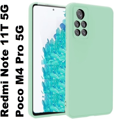 Rugraj Back Cover for Redmi Note 11T 5G, Mi Redmi Note 11T 5G, Poco M4 Pro 5G(Blue, Shock Proof, Silicon, Pack of: 1)