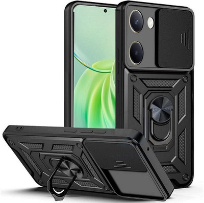 Vikeko Back Cover for vivo Y200 Pro 5G(Black, Shock Proof, Pack of: 1)