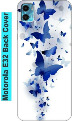 FlipCase Back Cover for Motorola E32(White, Blue, Grip Case, Silicon, Pack of: 1)