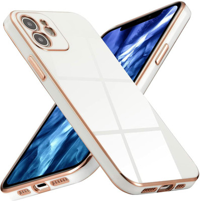 Vonqo Back Cover for Apple iPhone 12(White, Dual Protection, Silicon, Pack of: 1)