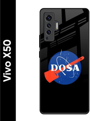 Hocopoco Back Cover for Vivo X50(Black, Grip Case, Pack of: 1)