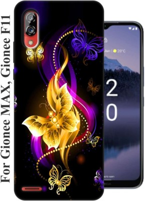 RDcon Back Cover for Gionee Max, Gionee F11 2582(Yellow, Grip Case, Silicon, Pack of: 1)