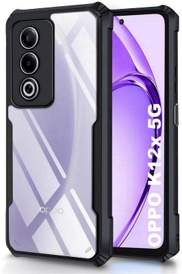 Empire Accessories Back Cover for Oppo K12x 5G Edge to Edge Boom Transparent ipkay case(Transparent, Shock Proof, Pack of: 1)