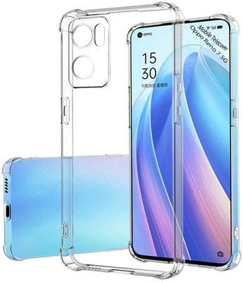 S-Softline Back Cover for Oppo Reno 7 5G(Transparent, Silicon, Pack of: 1)