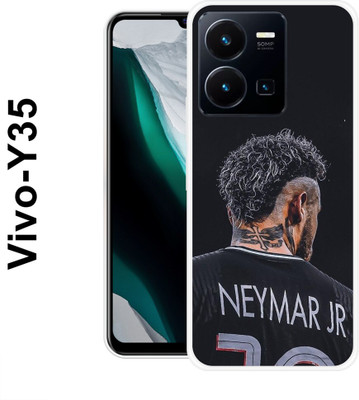 MOBIFLY Back Cover for Vivo Y35, Jr, Neymar, FootBall, Player, 641(Black, Flexible, Pack of: 1)