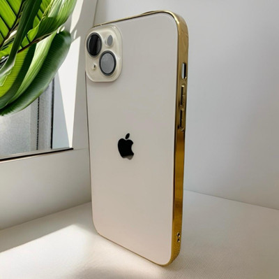 YUBICON Back Cover for IPHONE 15 PLUS(Gold, Camera Bump Protector, Pack of: 1)