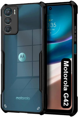 S-Gripline Back Cover for Moto G42 :Gloss Finish Boom TPU(Black, Pack of: 1)