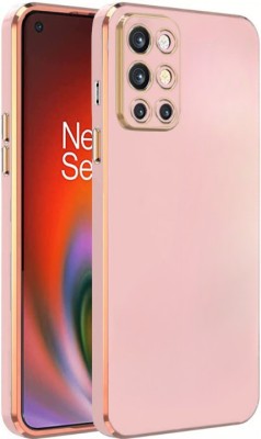A3sprime Back Cover for OnePlus 8T, |Soft Silicon Golden Side Colored with Drop Protective Case|(Pink, Camera Bump Protector, Silicon, Pack of: 1)