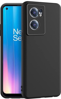 S-Softline Back Cover for OnePlus Nord CE 2, Exclusive Premium 3D Plain Candy Case(Black, Pack of: 1)
