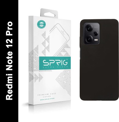 Sprig Liquid Silicone Back Cover for REDMI NOTE 12 PRO PLUS, Redmi Note 12 Pro Plus, Note 12 Pro Plus(Black, Microfiber Lining, Silicon, Pack of: 1)