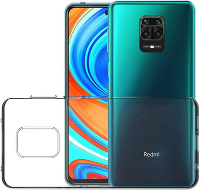 AIZLO Back Cover for Redmi Note 9 Pro Max(Transparent, Camera Bump Protector, Silicon, Pack of: 1)
