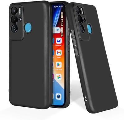 printwhiz Back Cover for Tecno Pova Neo 4G(Black)
