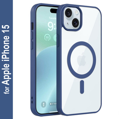 Zapcase Back Cover for Apple iPhone 15(Blue, Magsafe, Pack of: 1)