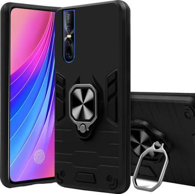 BOZTI Back Cover for Vivo V15 Pro(Black, Rugged Armor, Pack of: 1)