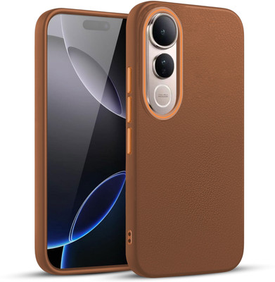 V-TAN Back Cover for Vivo V50 Lite(Brown, Waterproof, Pack of: 1)