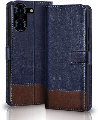 Wowcase Back Cover for Tecno Pova 5 Pro 5G, Tecno Pova 5 Pro(Blue, Brown, Dual Protection, Pack of: 1)