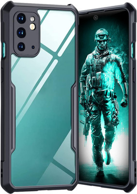 Valimai Back Cover for OnePlus 9RT 5G, (Crystal Clear Shock Proof Design Transparent Back case)(Black, Camera Bump Protector, Pack of: 1)
