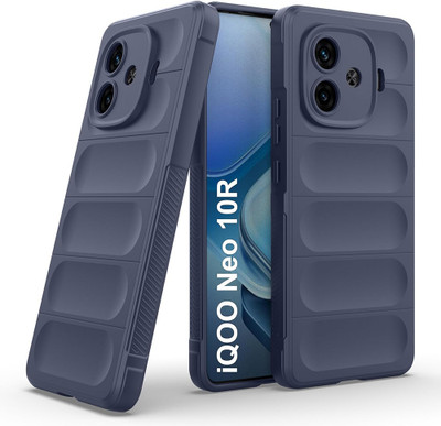 Casotec Back Cover for iQOO Neo 10R 5G(Blue, Silicon, Pack of: 1)