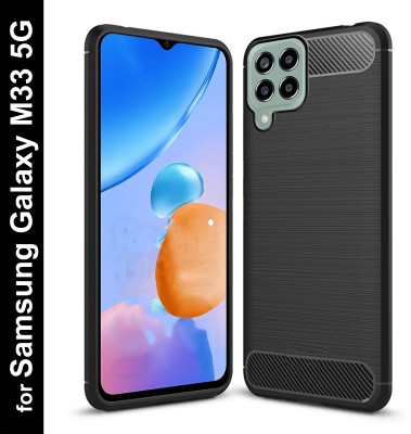 Express Buy Back Cover for Samsung Galaxy M33 5G(Black, Grip Case, Silicon, Pack of: 1)