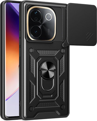 FlareHUB Back Cover for Vivo T3 Pro 5G(Black, Camera Bump Protector, Pack of: 1)