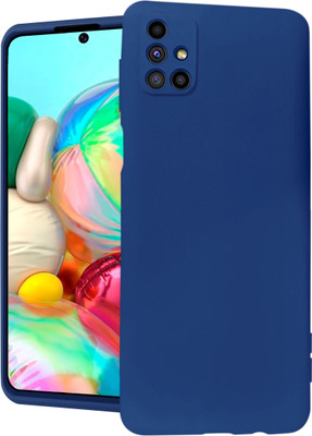 Coverskart Liquid Silicone Back Cover for Samsung Galaxy M51, Silky-Soft Touch Full Body Protection Shockproof Case(Blue, Camera Bump Protector, Silicon, Pack of: 1)