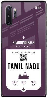 QRIOH Tamil Nadu City Glass Back Cover for Samsung Galaxy Note 10 Plus(Purple, Grip Case, Pack of: 1)