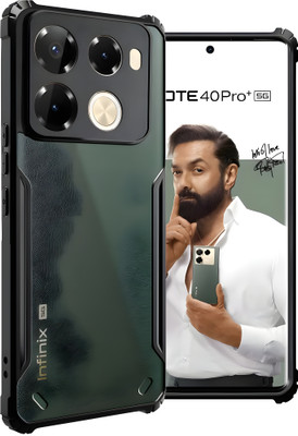 Nassion Back Cover for Infinix Note 40 Pro 5G, Infinix Note 40 Pro Plus, Infinix Note 40 Pro Back Cover(Black, Dual Protection, Pack of: 1)