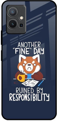 SNOB Back Cover for Vivo Y75 5G(Blue, Grip Case, Pack of: 1)