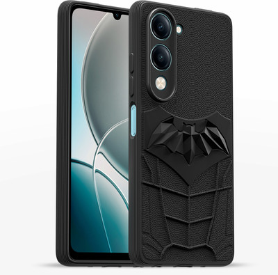 Pikkme Back Cover for Vivo Y19 5G(Black, Grip Case, Pack of: 1)