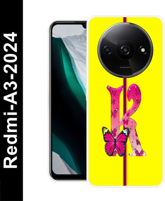 LUCKY MOBI.COM Back Cover for Redmi A3 2024(Yellow, Pink, Silicon, Pack of: 1)