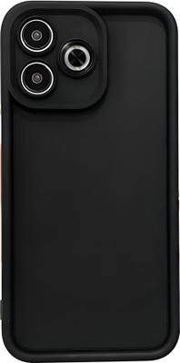 SCALEBEE Back Cover for Mi Redmi 13 5G / Poco M6 Plus 5G Soft Shockproof Silicone Matt Finish Phone Case(Black, Flexible, Silicon, Pack of: 1)