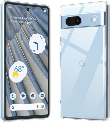 AIZLO Back Cover for Google Pixel 7A(Transparent, Camera Bump Protector, Silicon, Pack of: 1)