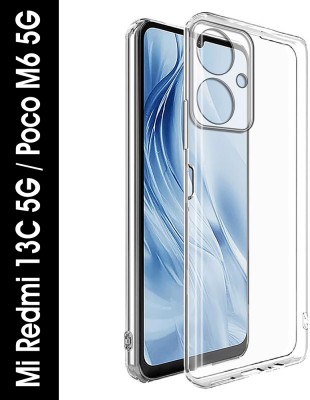 Flipkart SmartBuy Back Cover for Mi Redmi 13C 5G, Poco M6 5G, Clear TPU Cover(Transparent, Silicon, Pack of: 1)