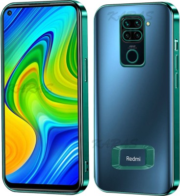 ANTICA Back Cover for Redmi note 9 | Logo View Each Lens with CD Pattern Case(Green, Camera Bump Protector, Silicon, Pack of: 1)