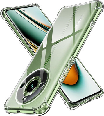 CLOVYR Back Cover for Realme 11 Pro 5G / Realme 11 Pro Plus 5G Bumper Silicon Transparent Case(Transparent, Camera Bump Protector, Silicon, Pack of: 1)
