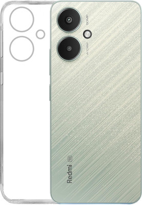 Teleform Back Cover for Redmi 13c 5G / Poco M6 5G soft Clear imported 2.0mm transparent (Transparent)(Blue)